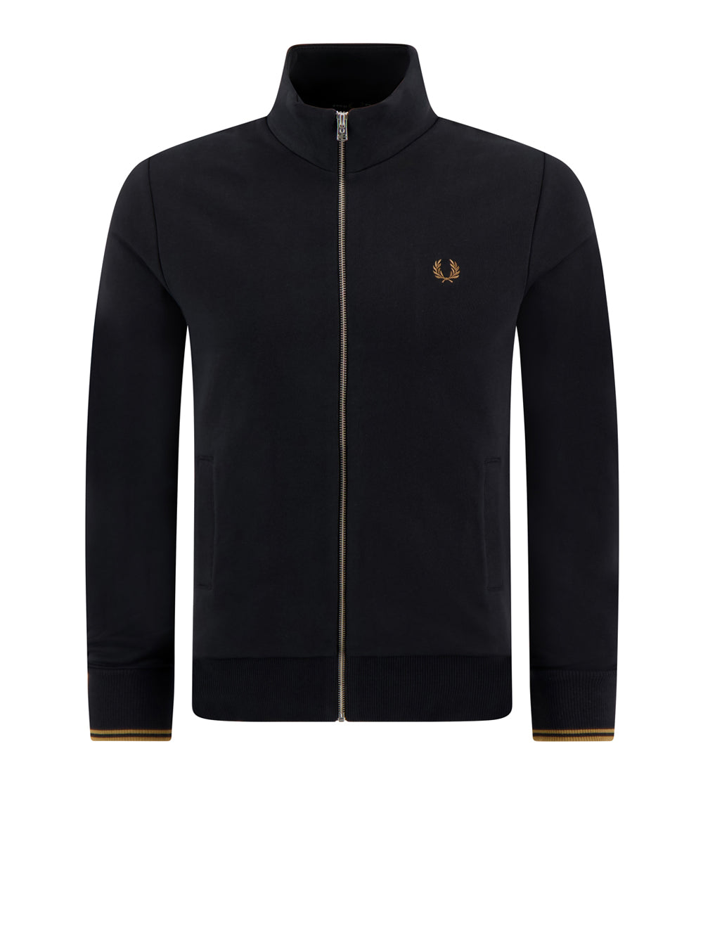 Felpa Zip Fred Perry da Uomo - Nero
