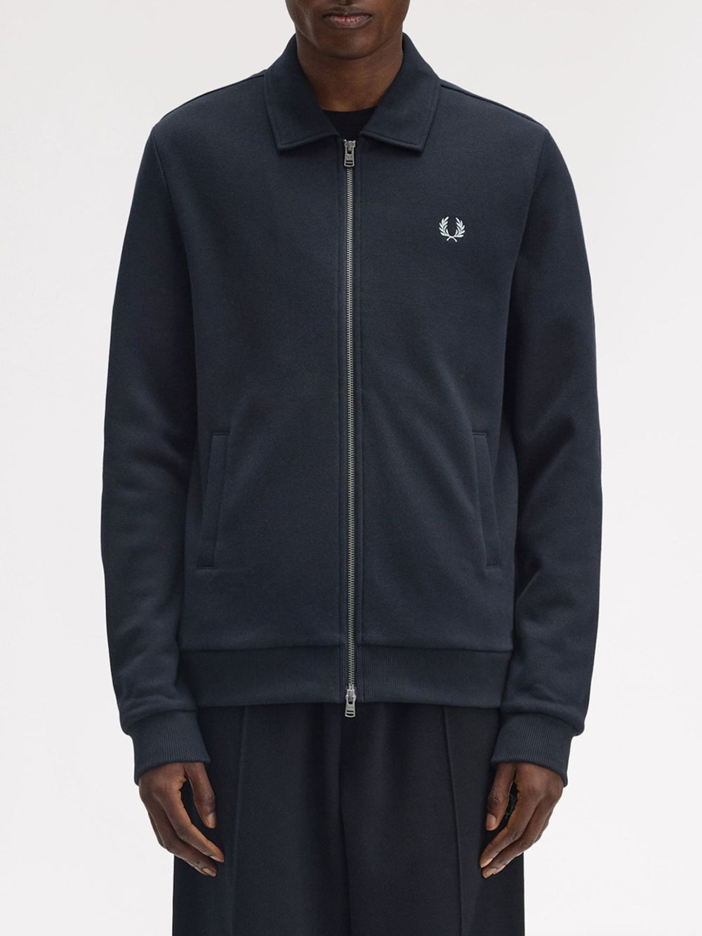 Felpa Zip Fred Perry da Uomo - Blu