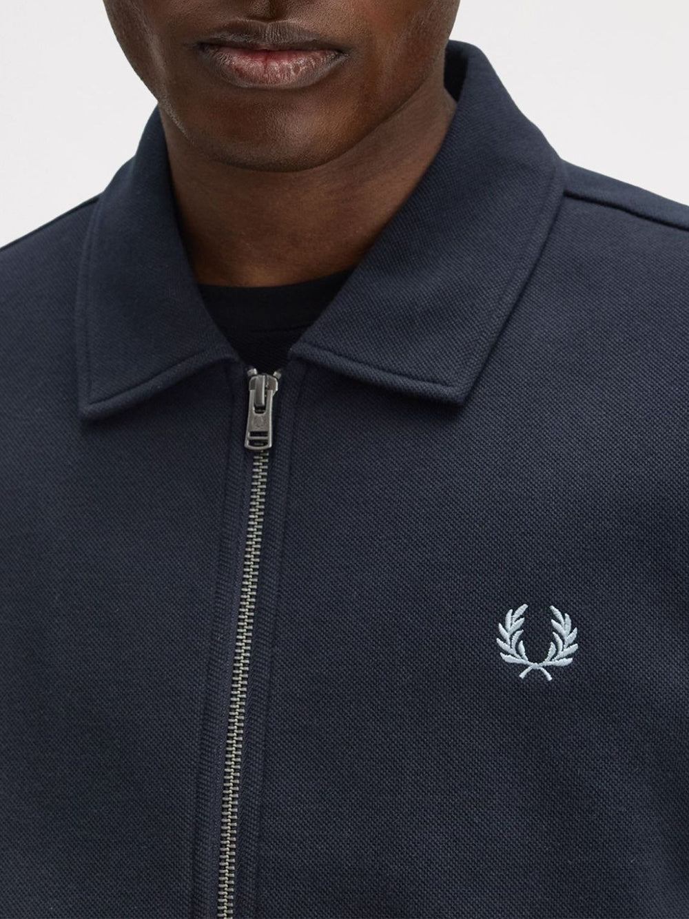 Felpa Zip Fred Perry da Uomo - Blu
