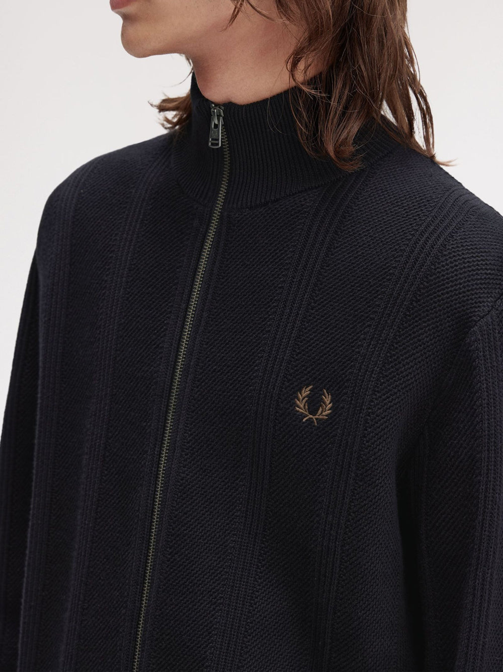 Cardigan Fred Perry da Uomo - Nero