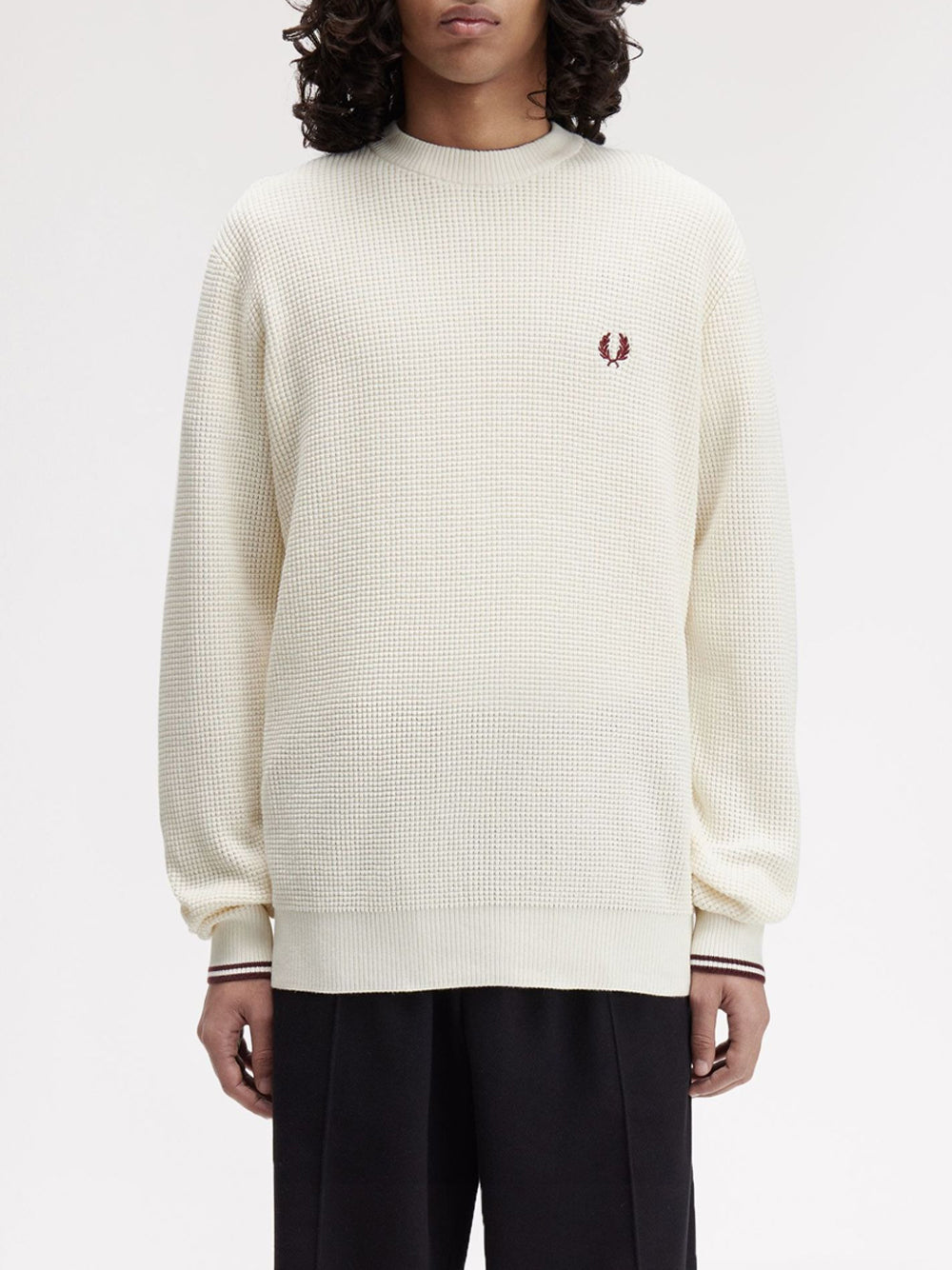 Pullover Fred Perry da Uomo - Avorio