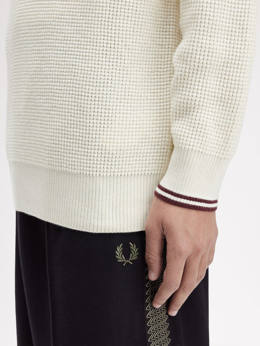 Pullover Fred Perry da Uomo - Avorio