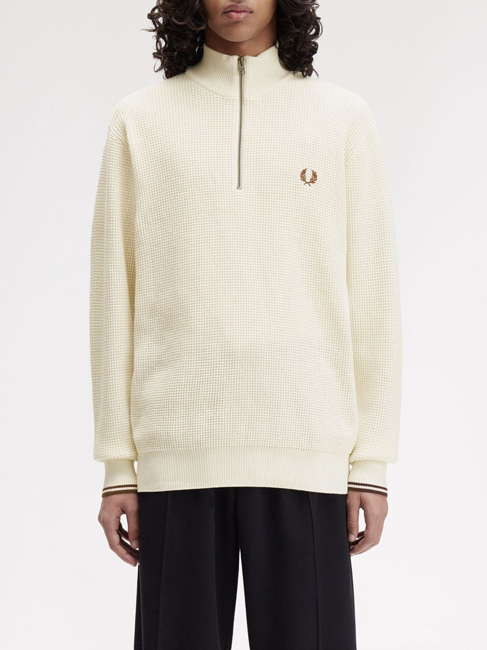 Pullover Fred Perry da Uomo - Avorio