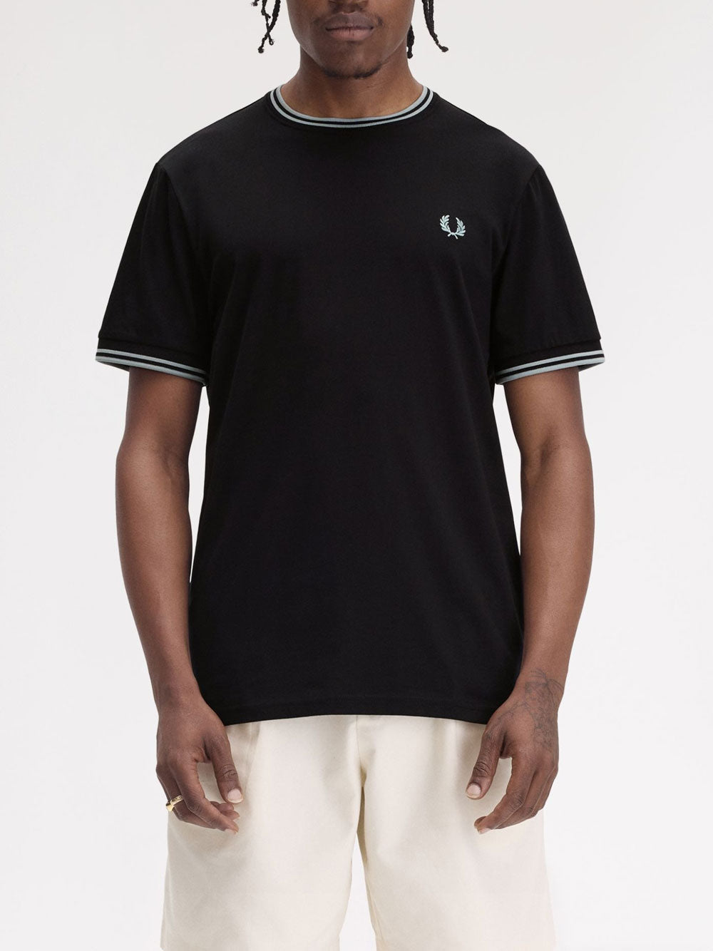 T-shirt Fred Perry da Uomo - Nero