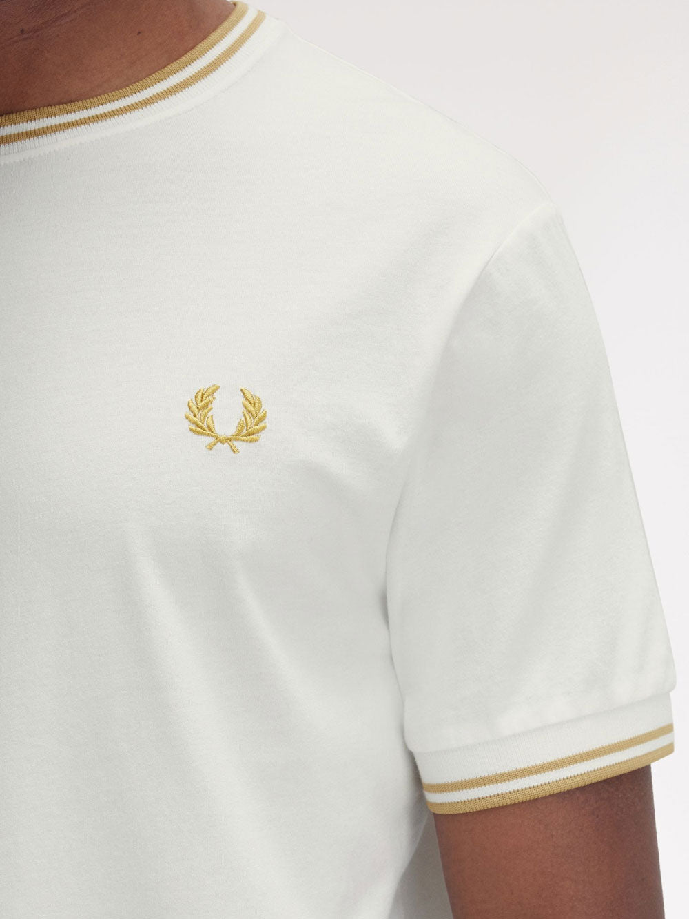 T-shirt Fred Perry da Uomo - Bianco