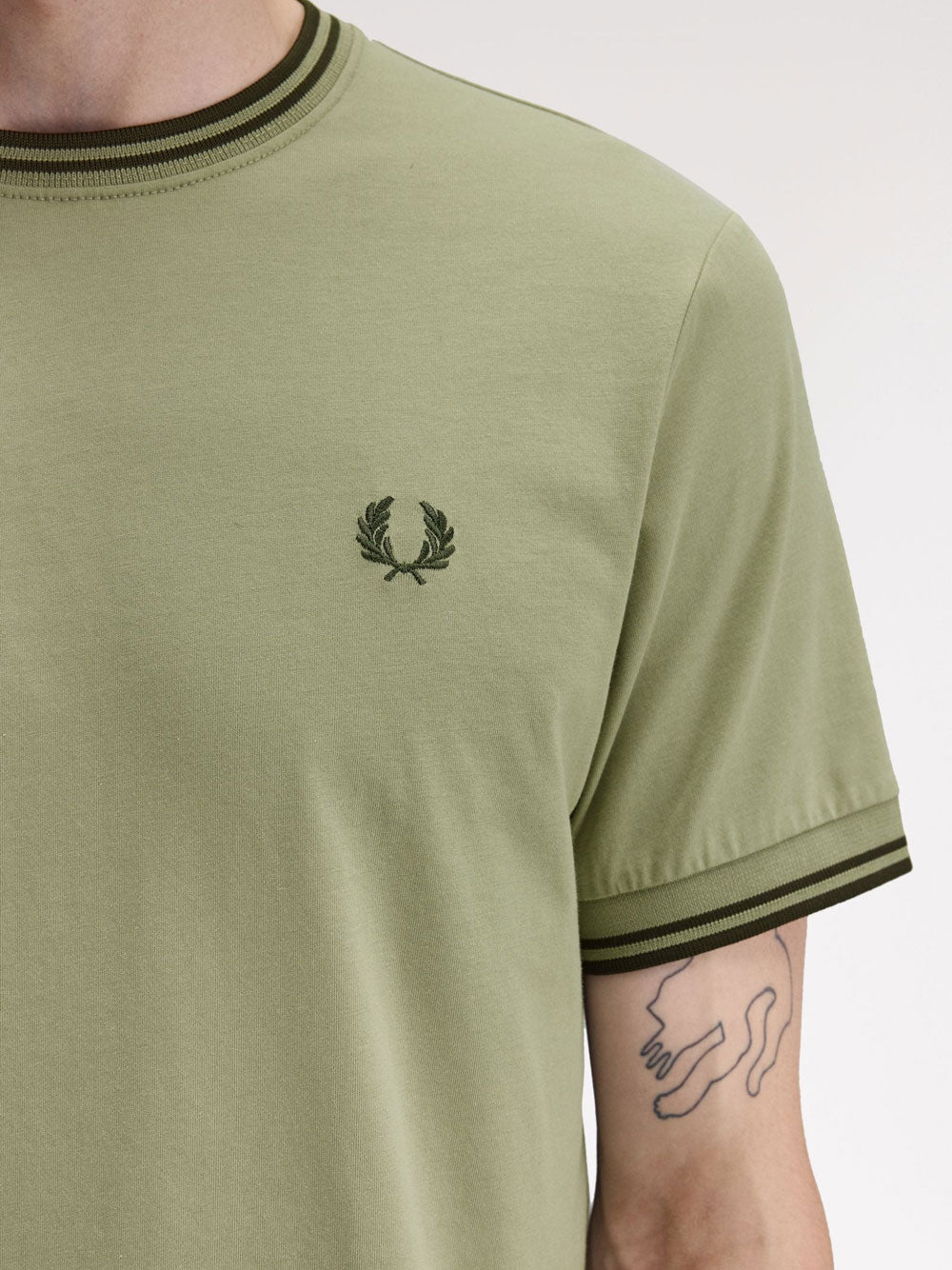 T-shirt Fred Perry da Uomo - Verde