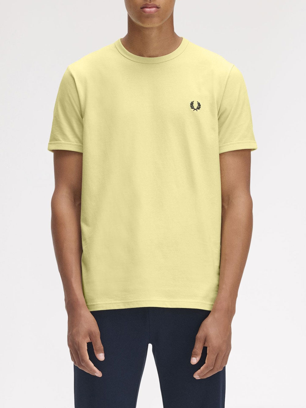 T-shirt Fred Perry da Uomo - Giallo