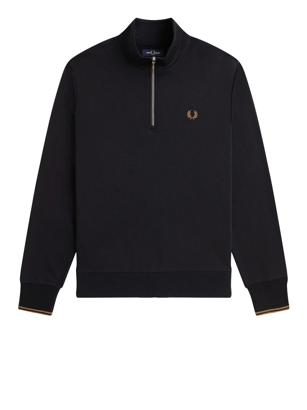 Felpa Zip Fred Perry da Uomo - Nero
