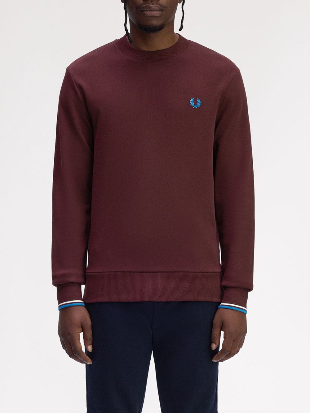 Felpa Fred Perry da Uomo - Bordeaux