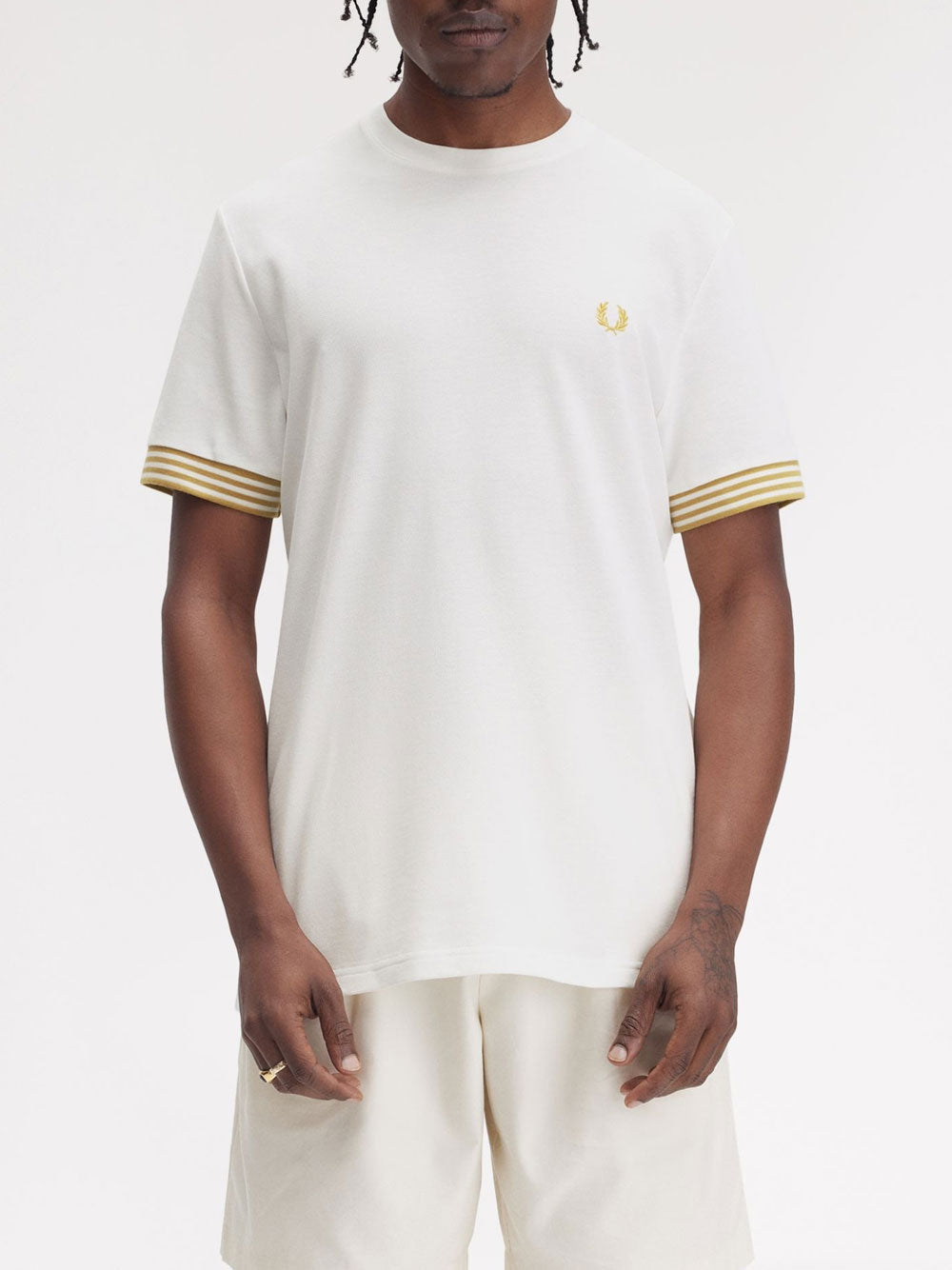 T-shirt Fred Perry da Uomo - Bianco