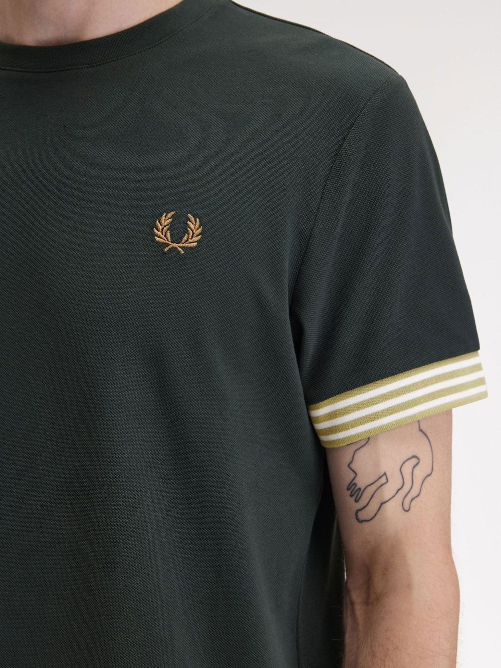T-shirt Fred Perry da Uomo - Verde
