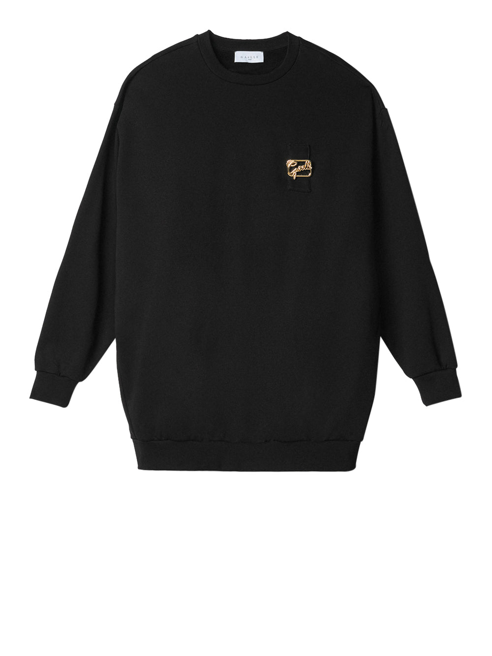 Gaëlle Paris Vestito Mini Gaelle Felpa Oversize da Donna - Nero