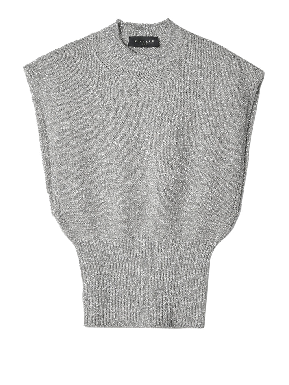 Gaëlle Paris Top Gaelle Lurex da Donna - Grigio