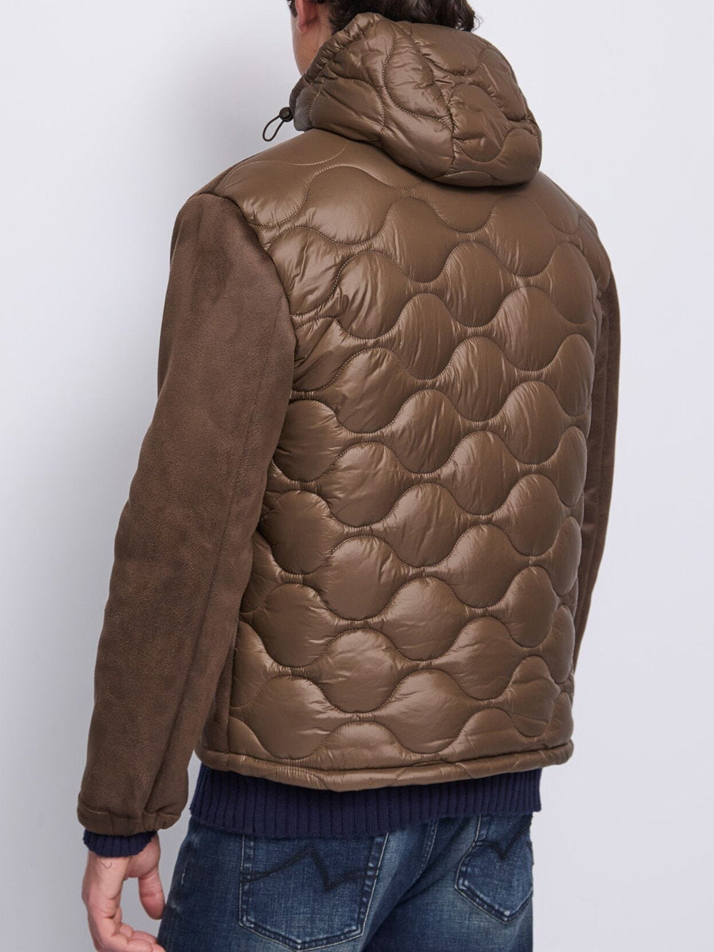 Gaudì Giubbino di Pelle Gaudi Eciologico da Uomo - Marrone