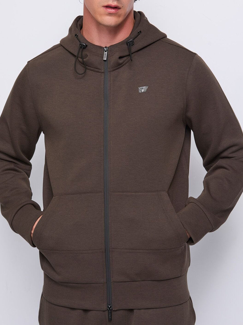 Gaudì Felpa Zip Gaudi da Uomo - Marrone