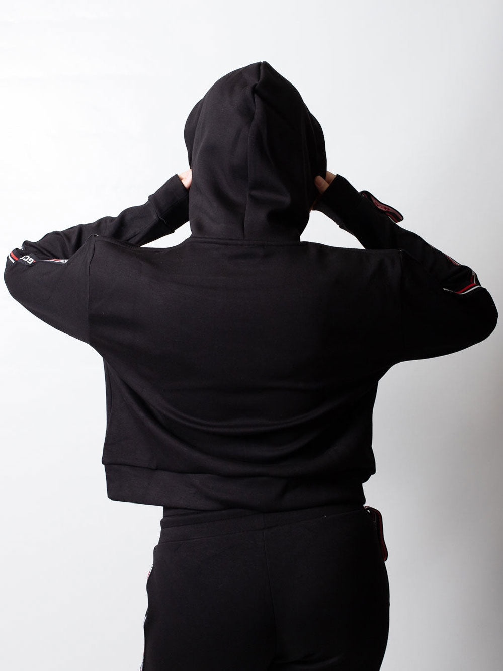 Felpa Cappuccio Gcds da Donna - Nero