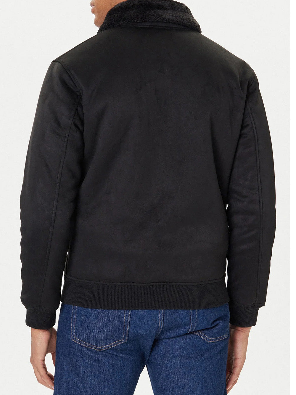 Giubbino Guess Soft Shearling da Uomo - Nero