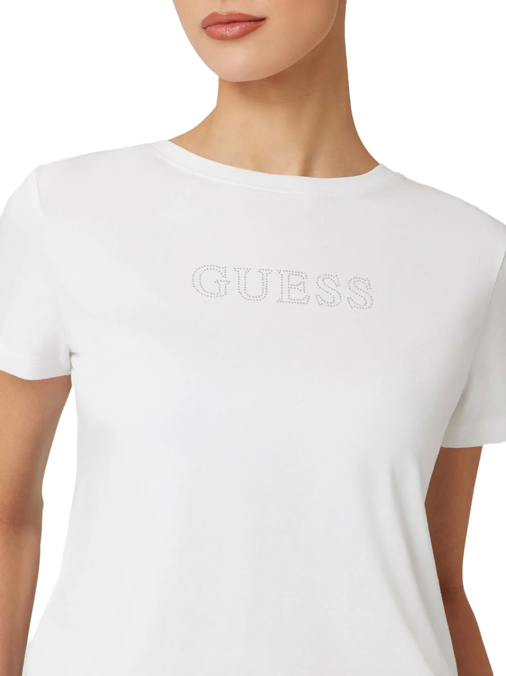 Guess T-shirt Donna Mod. V3BI11 J1314 G011 Panna Avorio