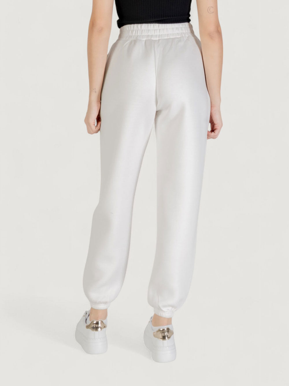 Pantalone Jogger Guess Cecilia Scuba da Donna - Bianco