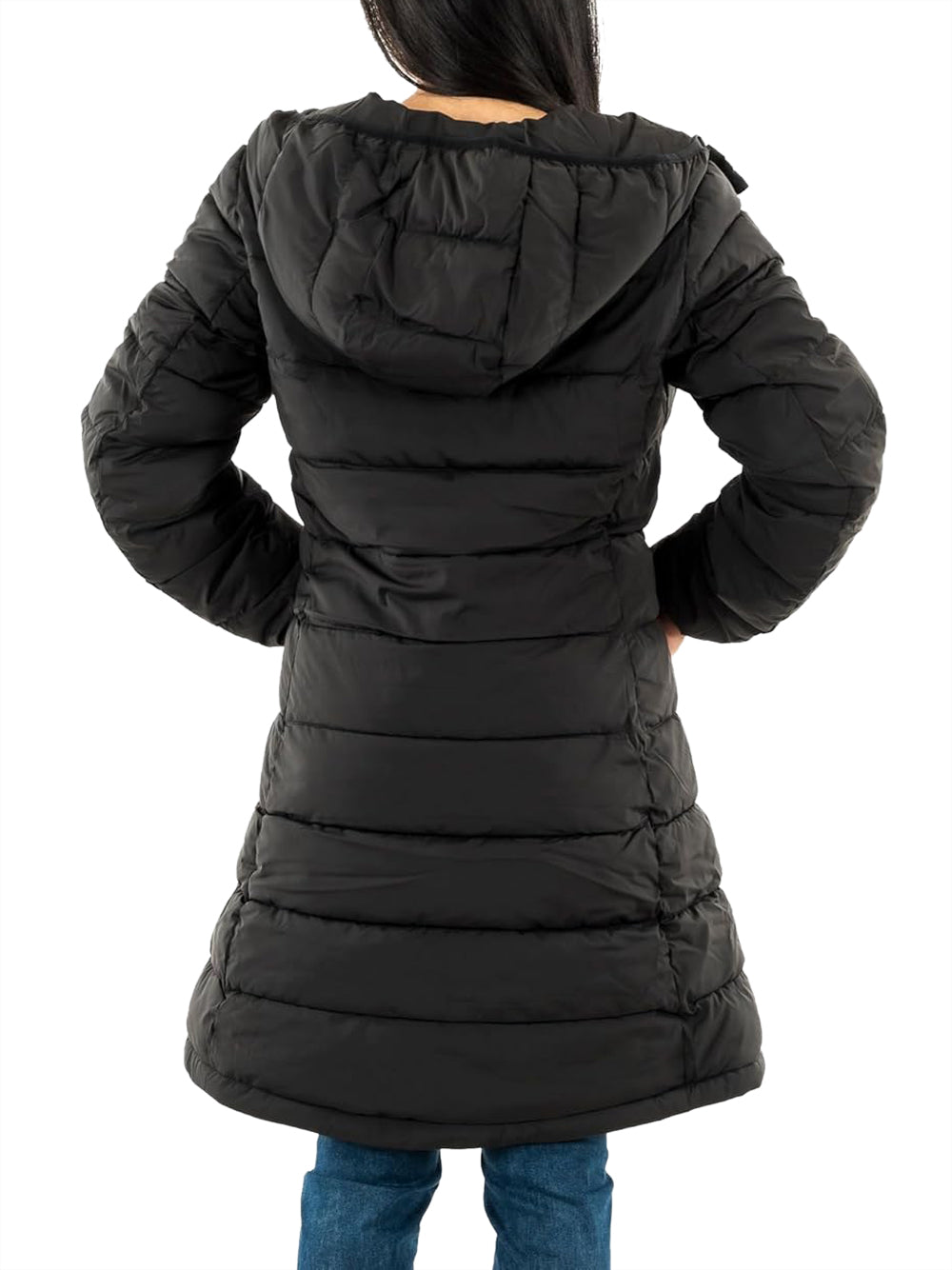 Guess Giubbotto lungo Donna Mod. V4YL05 WF3X0 JBLK Nero