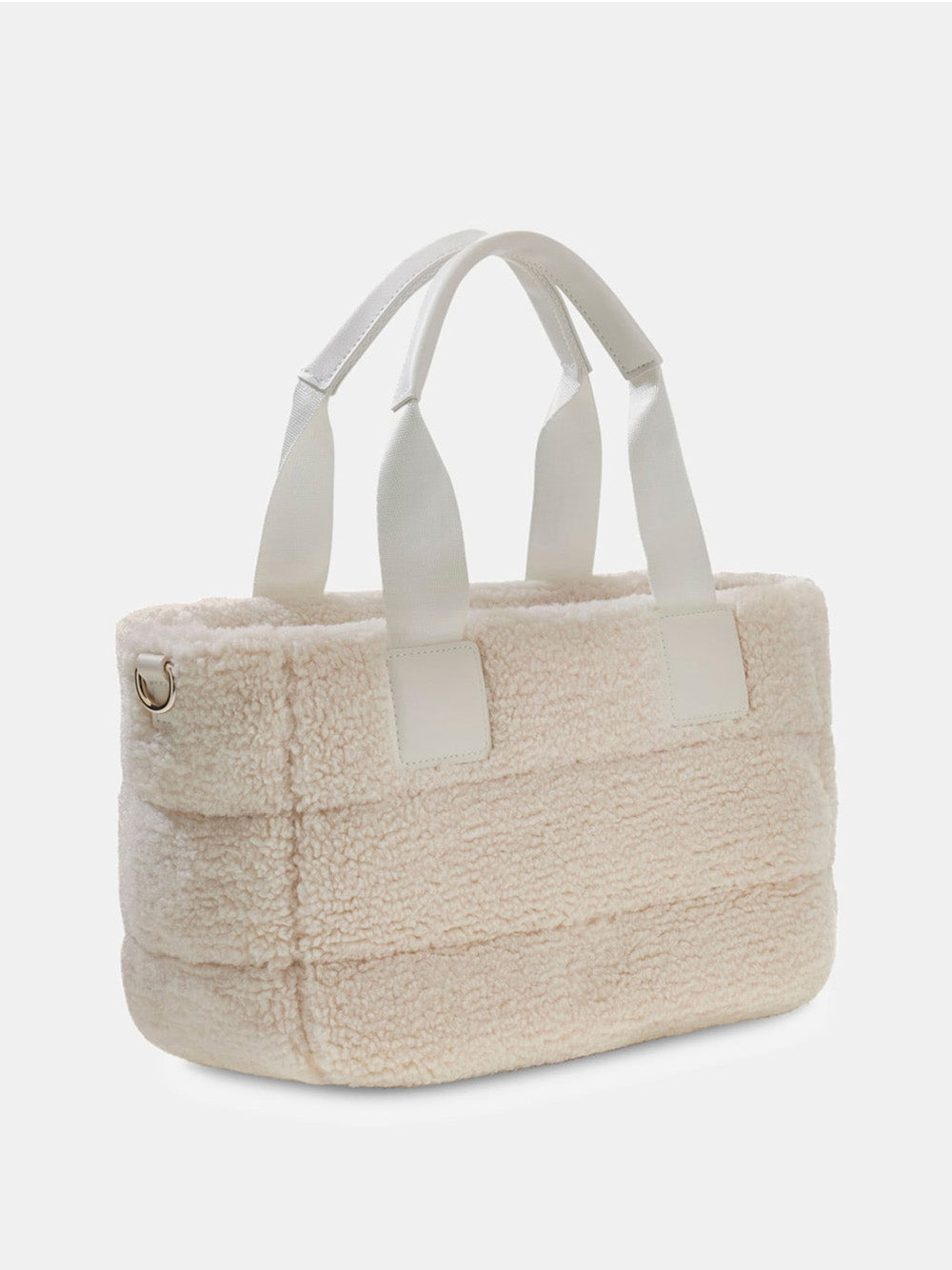 Borsa a Mano Guess Sherpa da Donna - Avorio