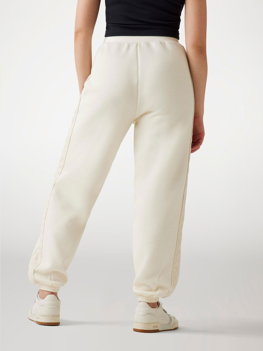 Pantalone Jogger Guess Maryella da Donna - Bianco