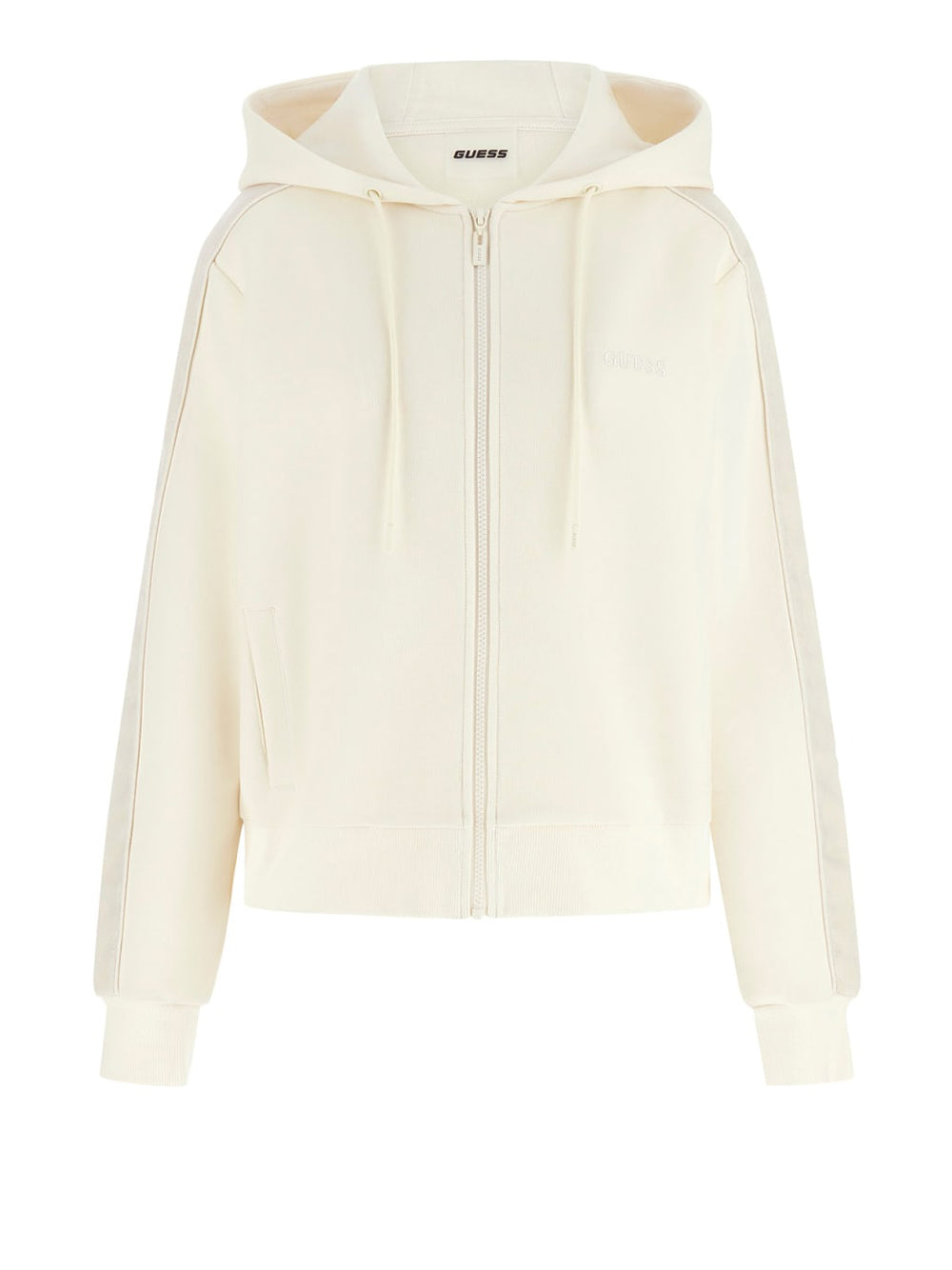 Felpa Zip Guess Maryella da Donna - Bianco