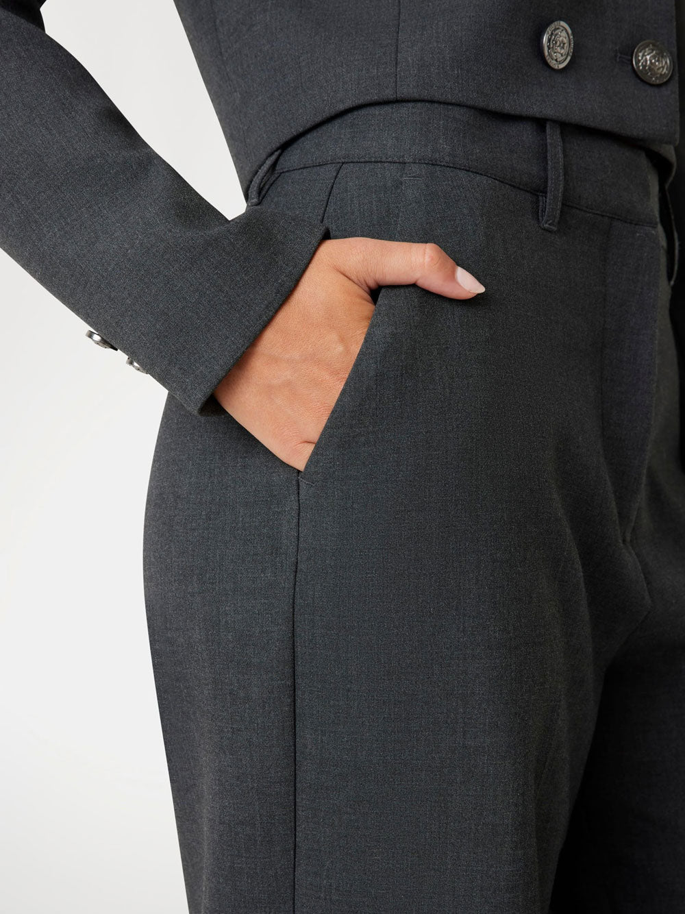 Pantalone Chino Guess Joandra da Donna - Grigio