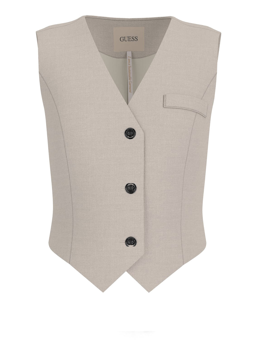 Gilet Guess Joandra Perfect da Donna - Grigio