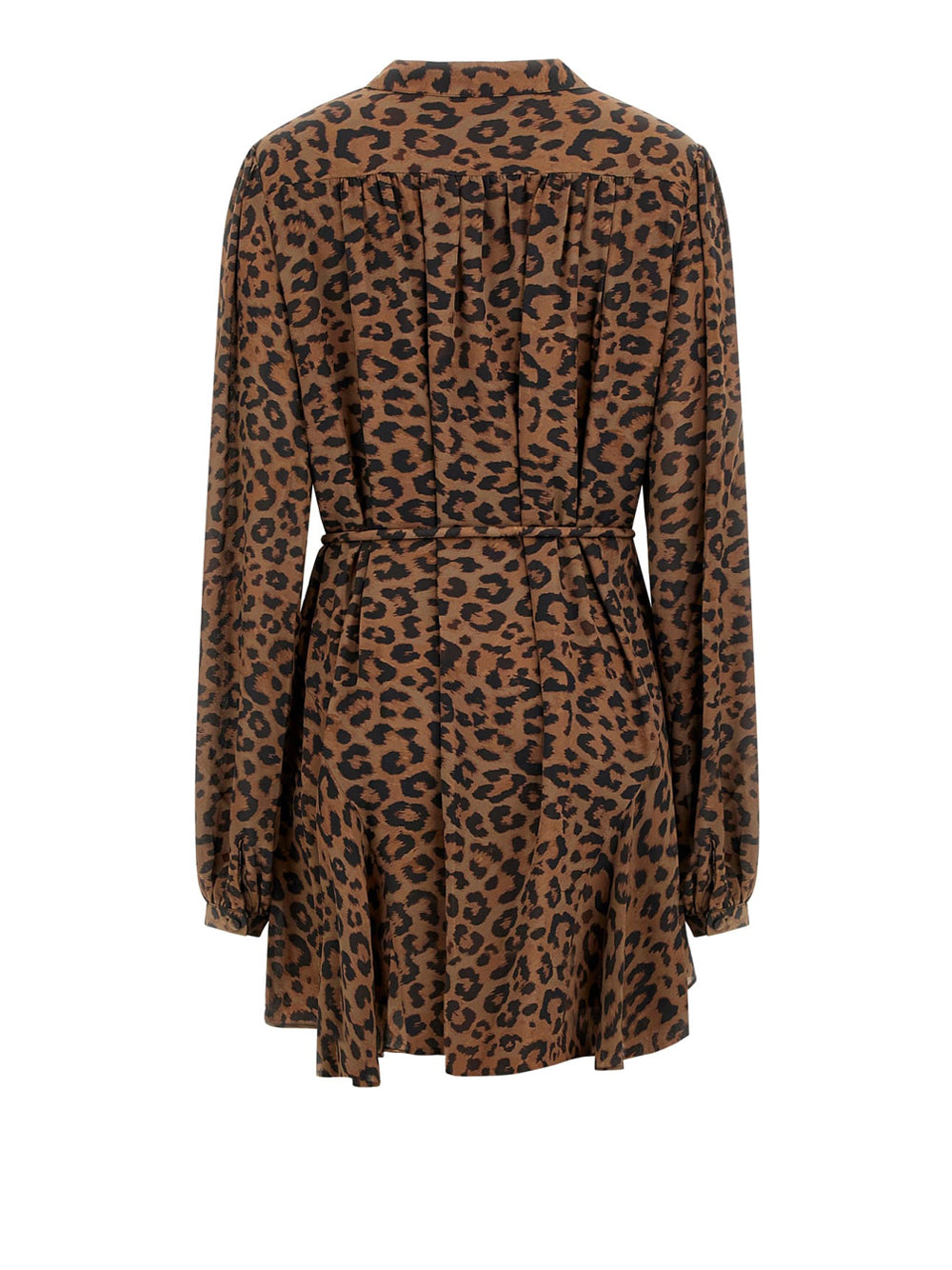 Vestito Mini Guess Wanda Flare da Donna - Maculato Marrone