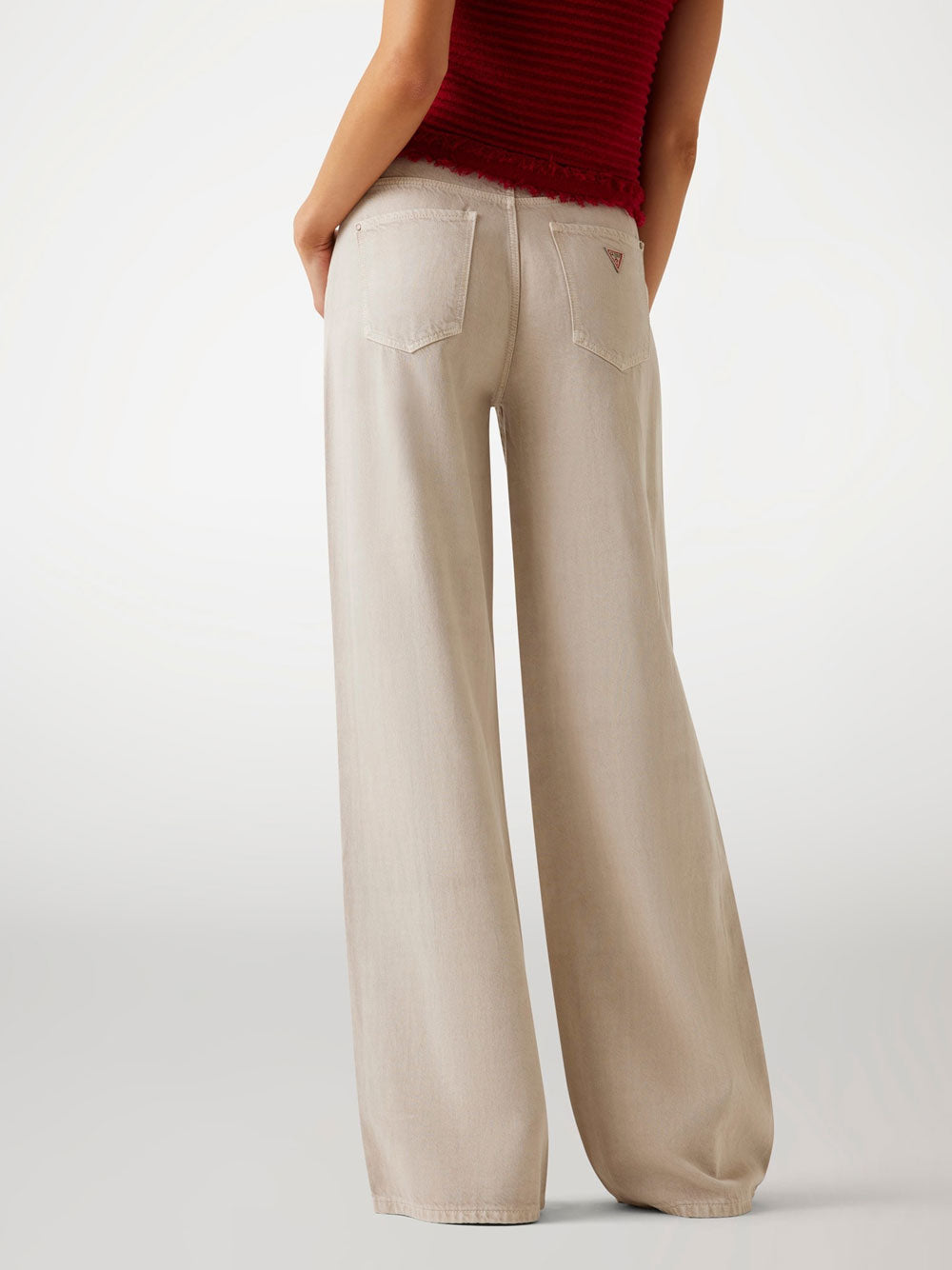 Pantalone Palazzo Guess Sexy da Donna - Avorio