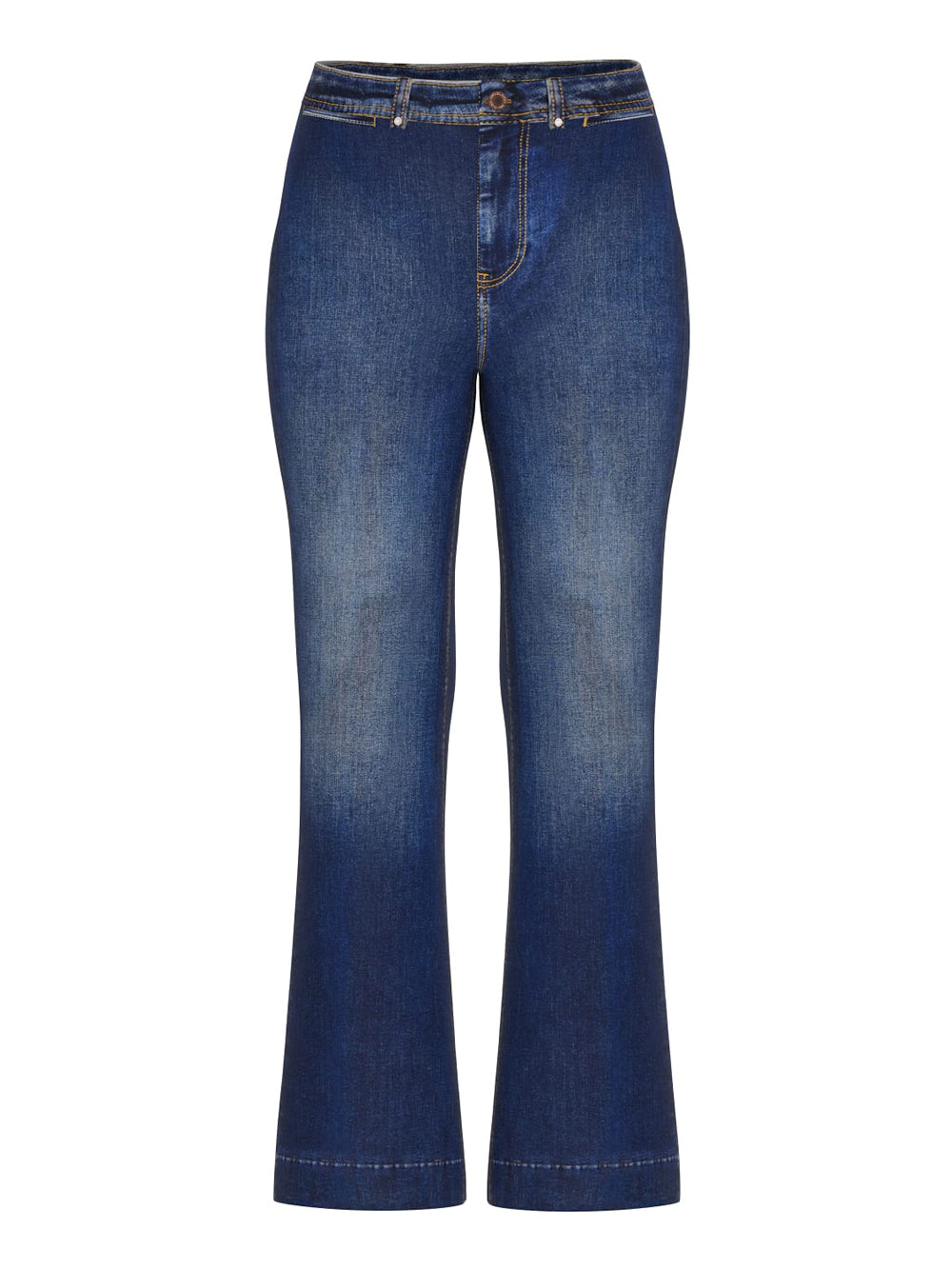 Jeans a Zampa Guess Charlie Ankle da Donna - Denim