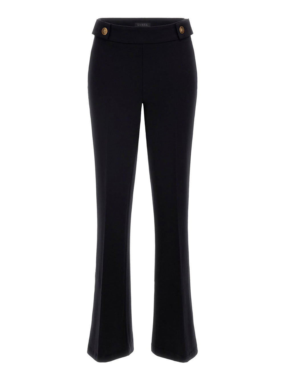 Pantalone Zampa Guess Maelice Buttons da Donna - Nero