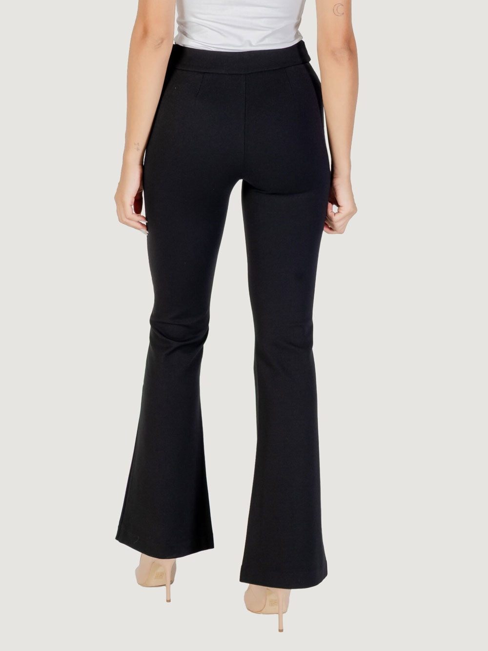 Pantalone Zampa Guess Maelice Buttons da Donna - Nero
