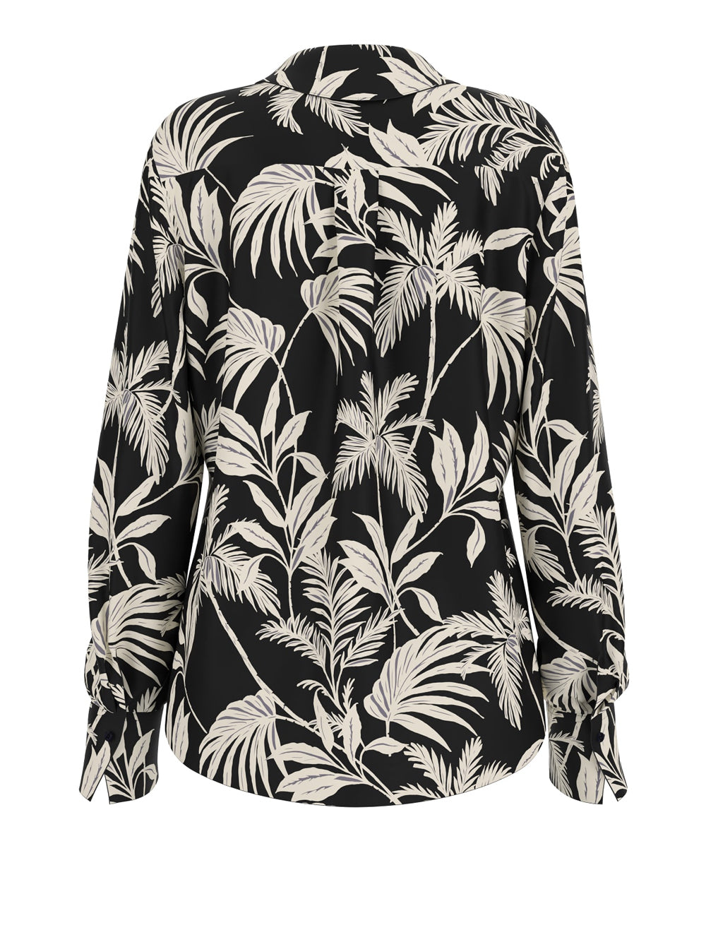 Camicia Fantasia Guess Concetta Buttons da Donna - Nero Multicolore