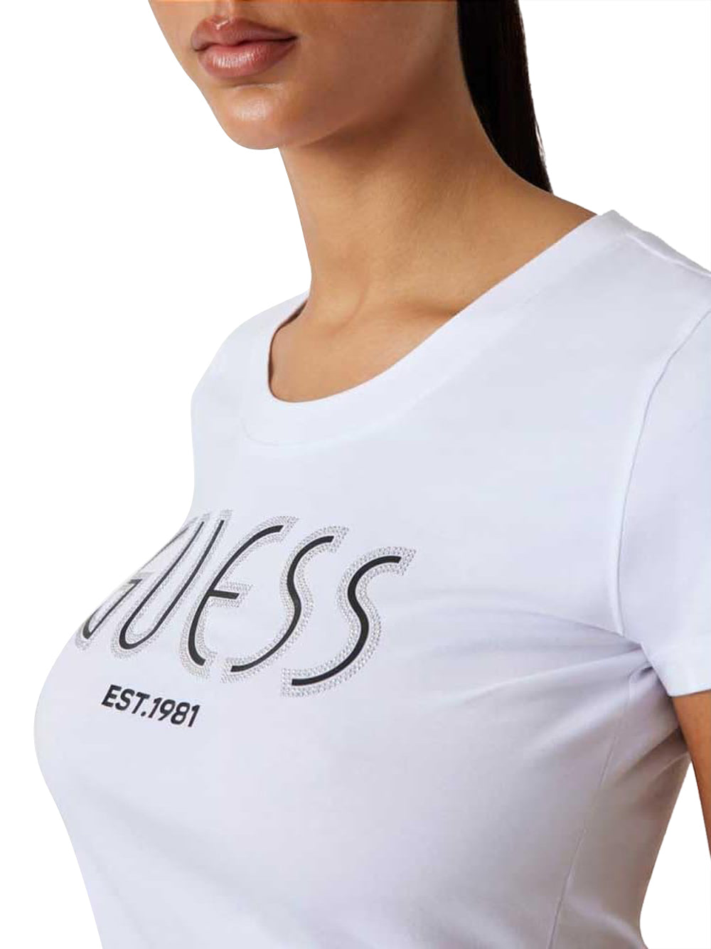 Guess T-shirt Donna Mod. W5YI05 J1314 G011 Bianco