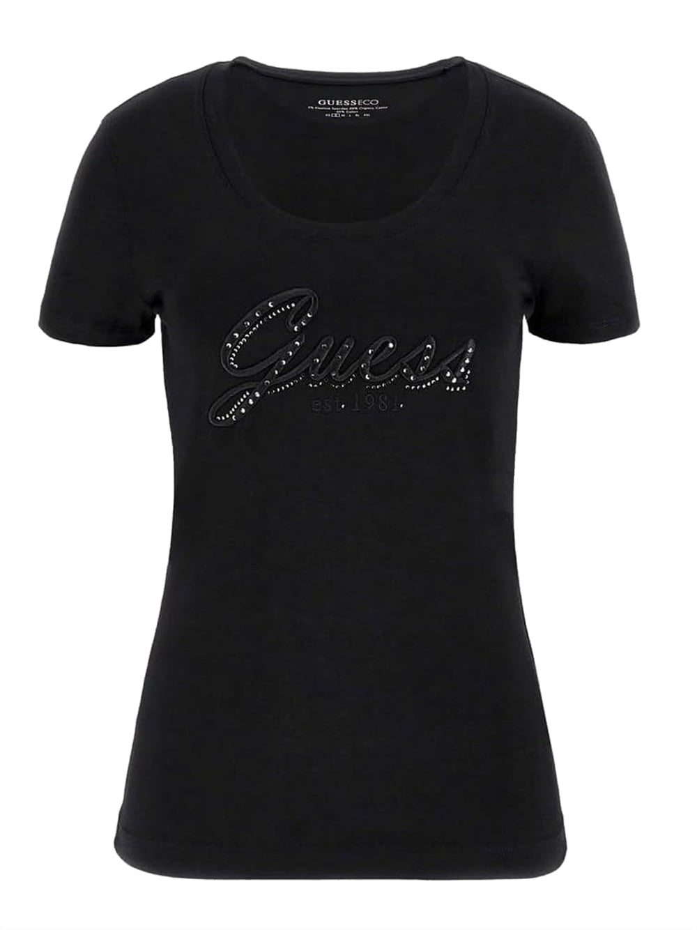 Guess T-shirt Donna Mod. W5YI46 J1314 JBLK Nero