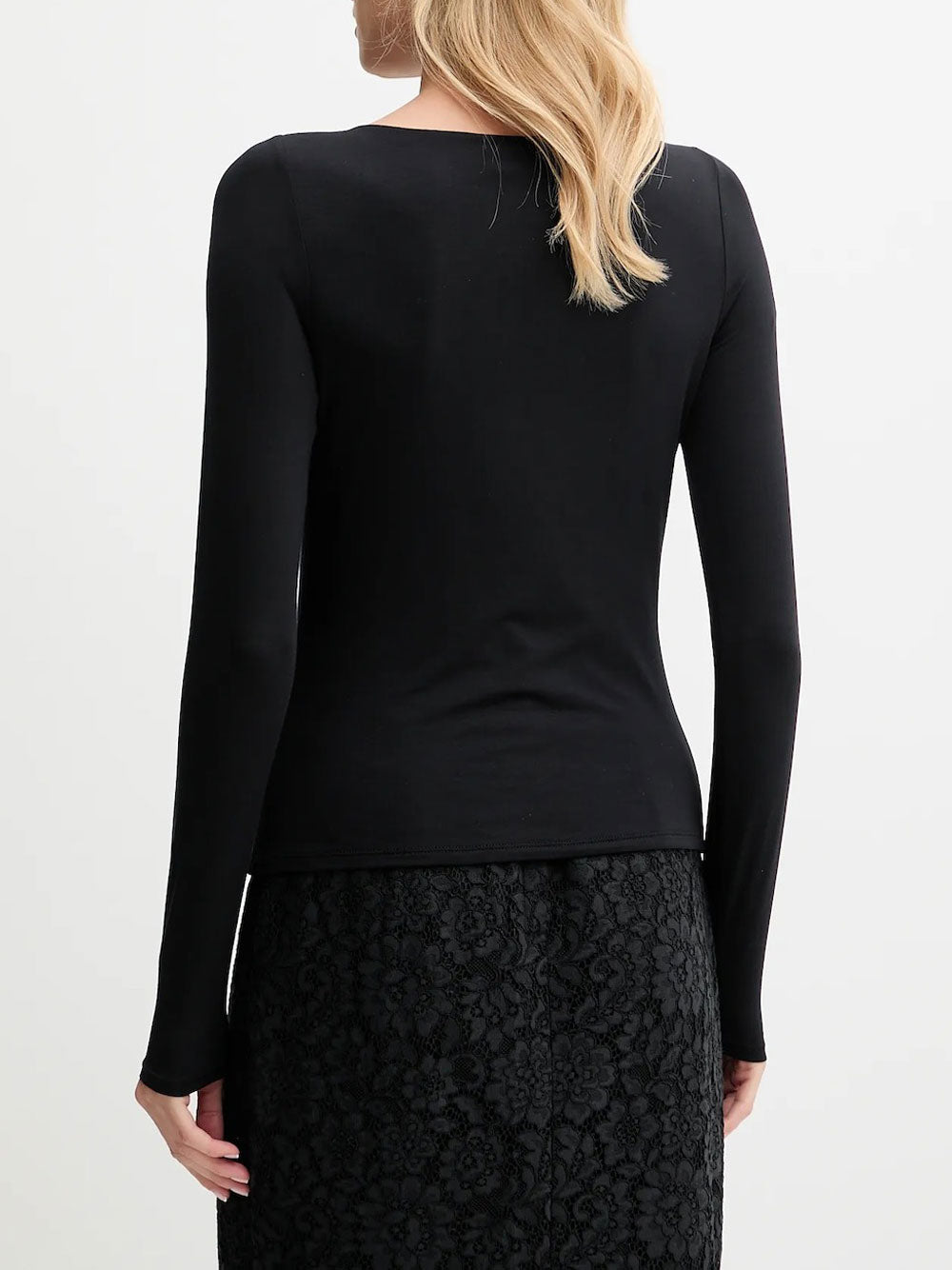 Maglia Guess Cutout Joey da Donna - Nero