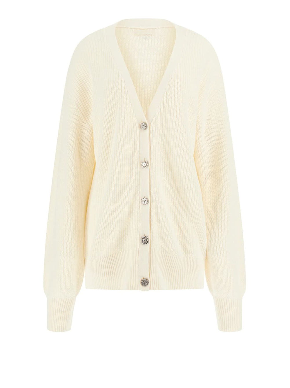 Cardigan Guess Jamie da Donna - Bianco