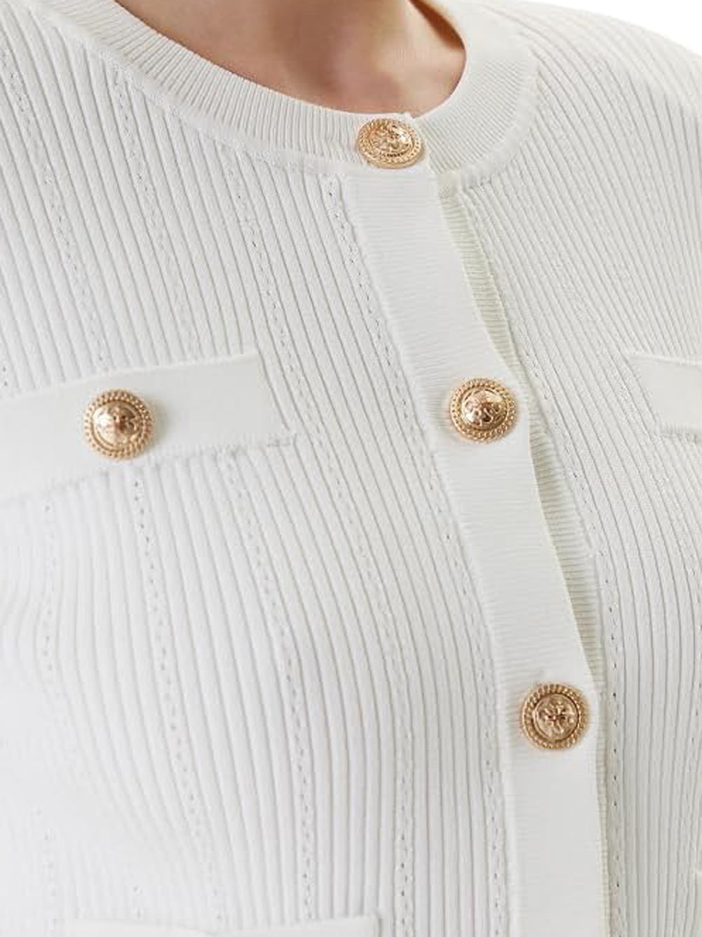 Guess Cardigan Donna Mod. W5YR09 Z0130 G012 Bianco