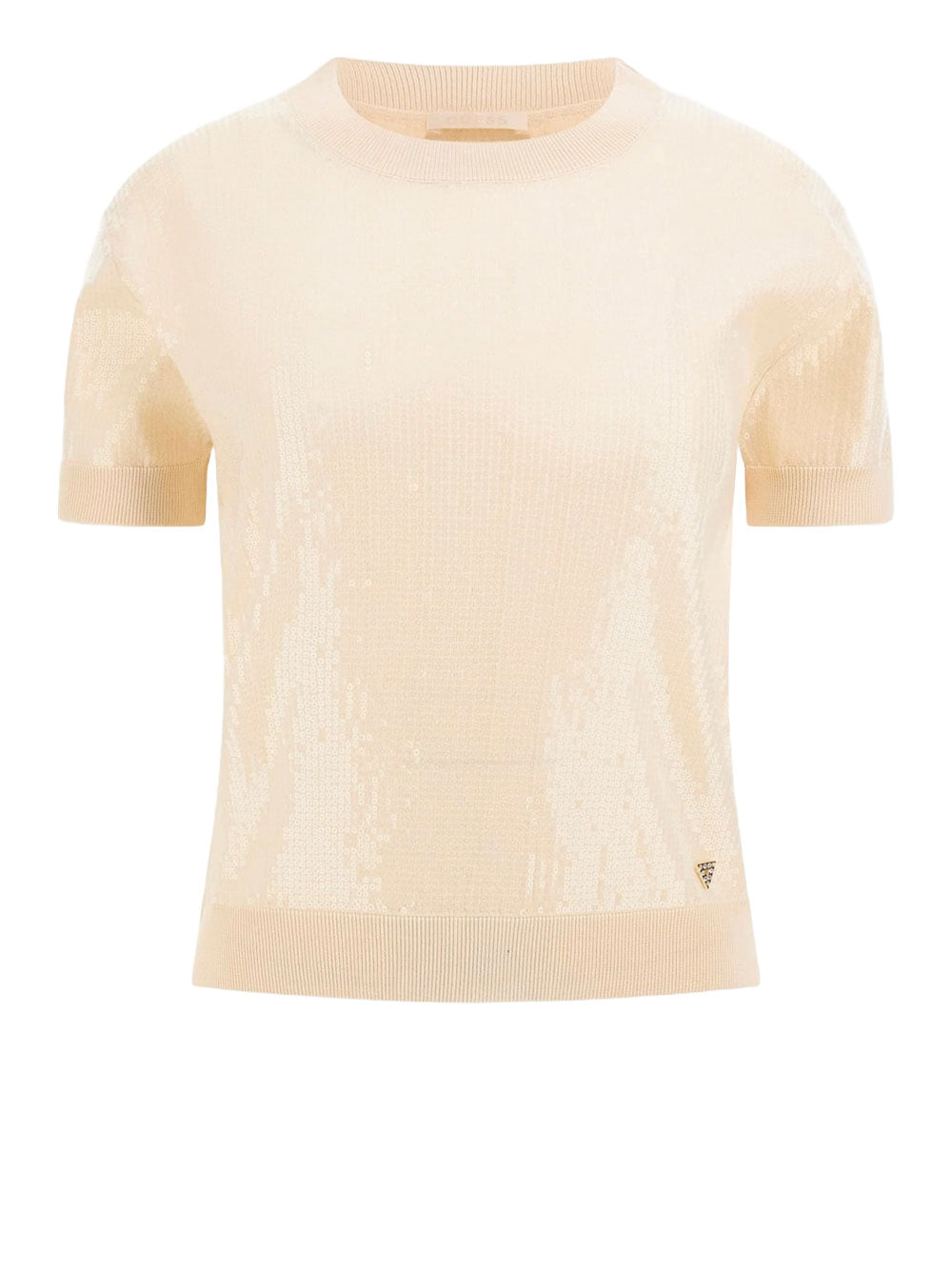 Maglia Guess Juniper Sequins da Donna - Avorio