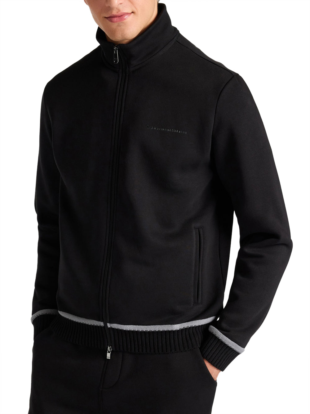 Felpa Zip Harmont & Blaine da Uomo - Nero