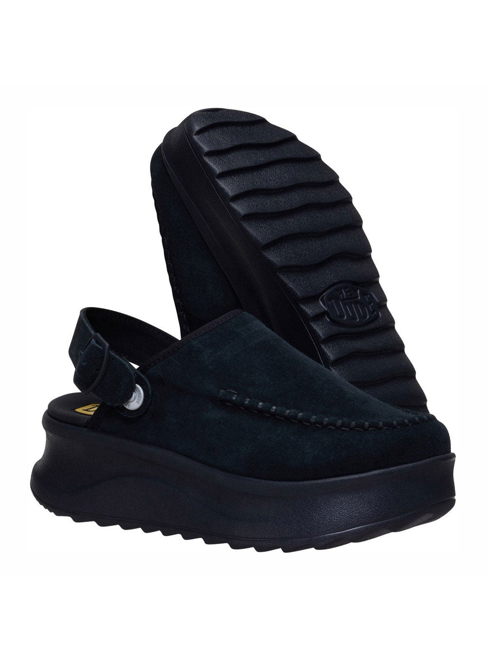 Ciabatte Hey Dude Delray Clog Suede da Donna - Nero