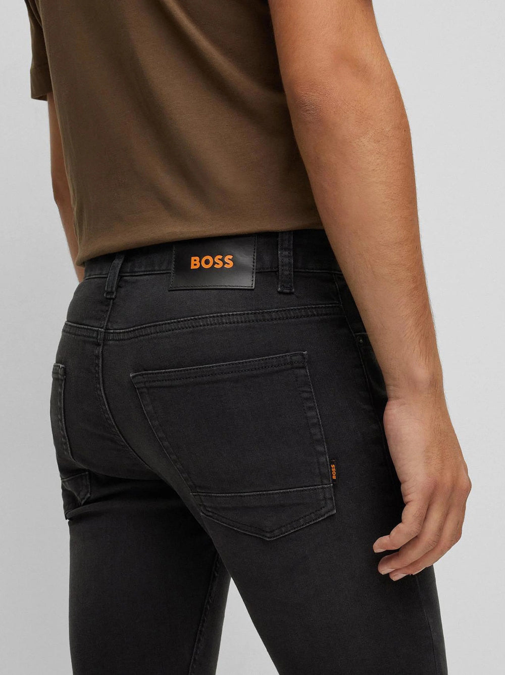Jeans Skinny Hugo Boss Delaware da Uomo - Nero