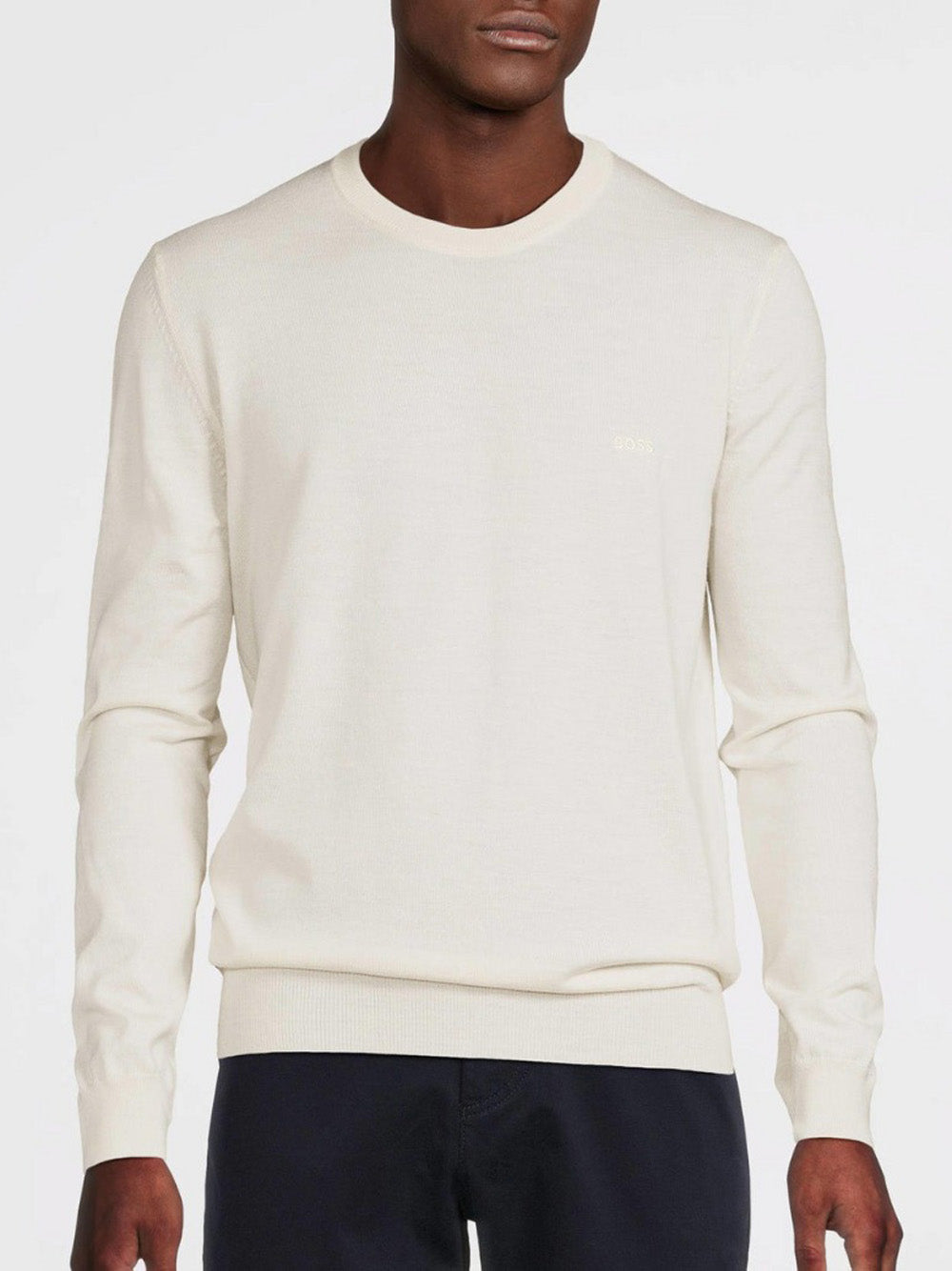 Maglione Hugo Boss Botto da Uomo - Bianco