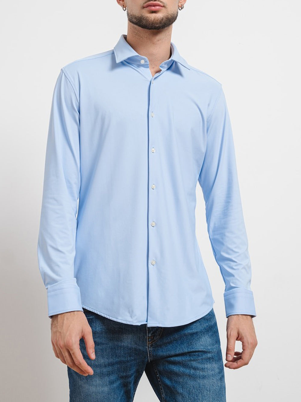 Camicia Classica Hugo Boss Kenno da Uomo - Celeste