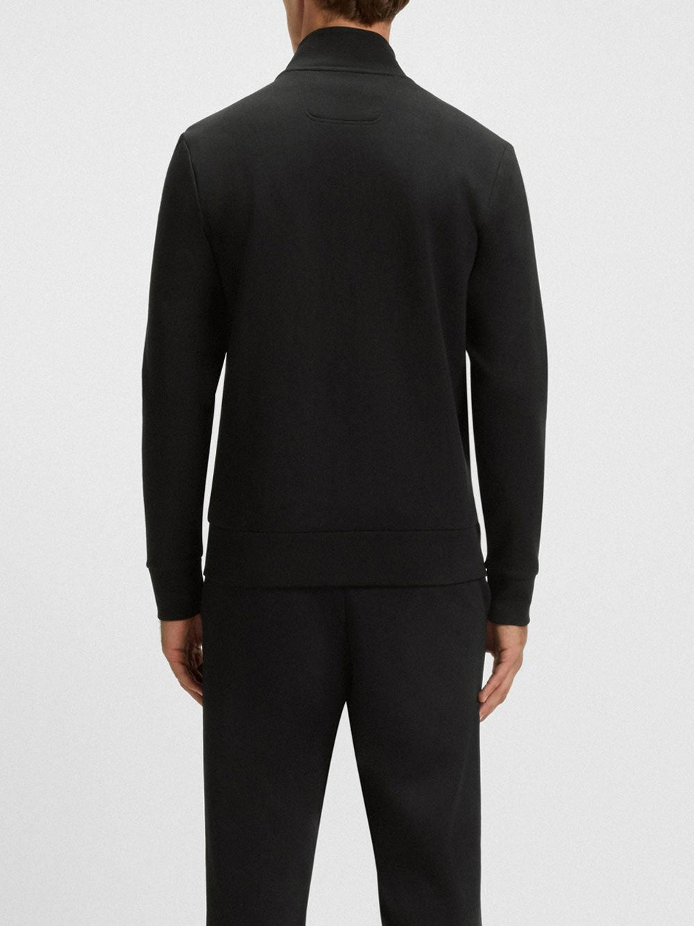 Felpa Zip Hugo Boss da Uomo - Nero