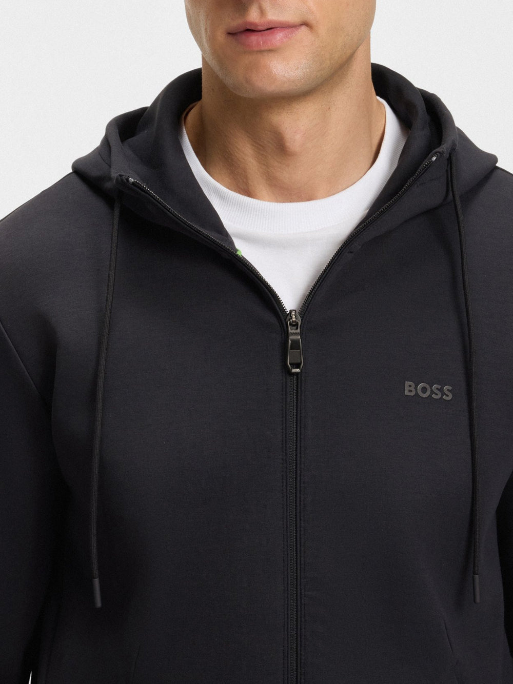 Felpa Zip Hugo Boss Saggy da Uomo - Blu
