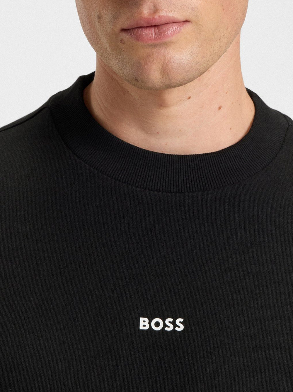 Felpa Hugo Boss Wesmallcrew da Uomo - Nero