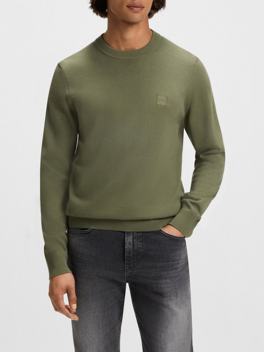 Maglione Hugo Boss Kanovano da Uomo - Verde